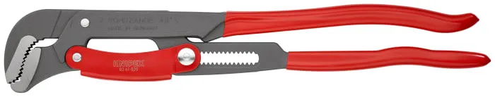 Knipex Pipe Wrench, 560 mm Overall, 70mm Jaw Capacity, Metal Handle